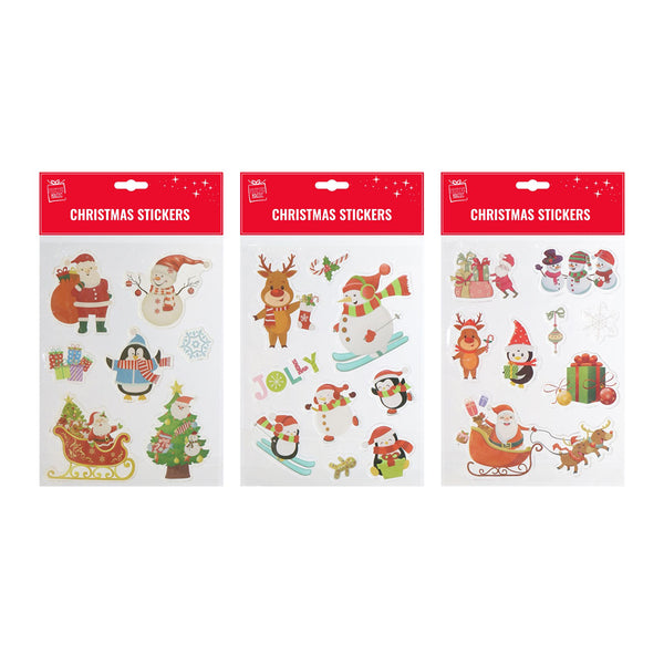 Christmas Jelly Stickers | 3 Assorted Designs
