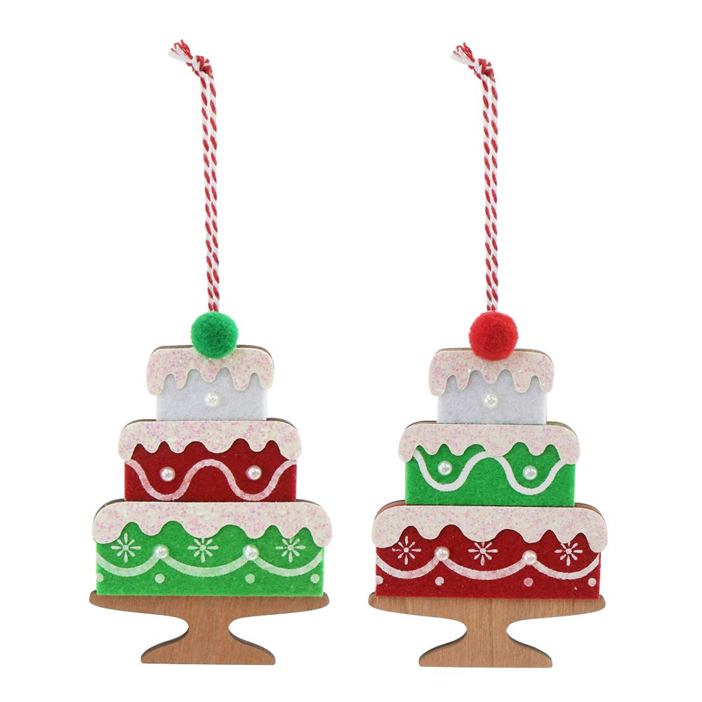 Christmas Hanging Cake Decorations - 11.6cm, Assorted Designs