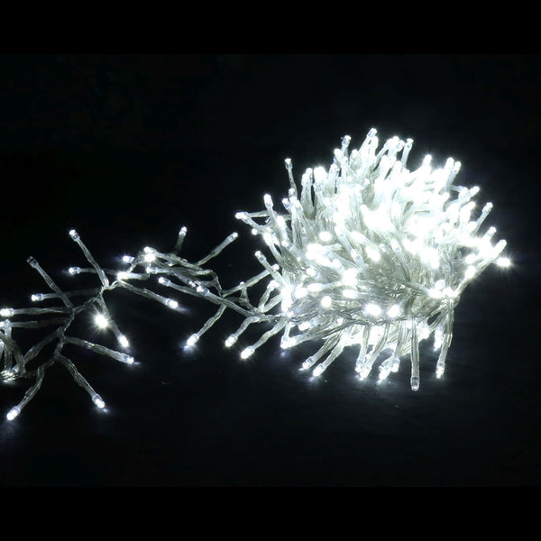 LED Cluster Lights 480 Crazy Twinkle White | 5m Lead Wire, 1.5cm Spacing