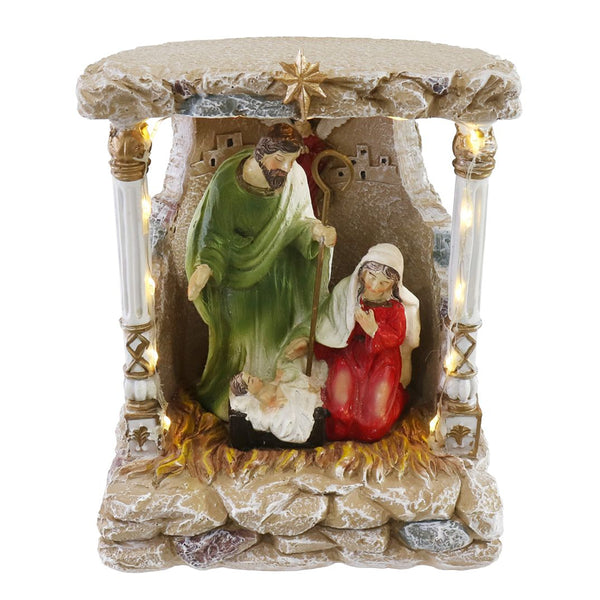 Light Up Nativity Scene | Warm White Pin Lights, 3 x AA Batteries