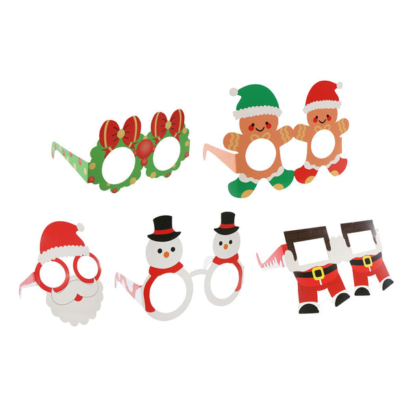 Paper Funny Glasses | Pack of 5, Assorted Designs