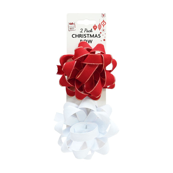 Christmas Candy Gift Bows | Pack of 2, Assorted Designs, 16 Loops