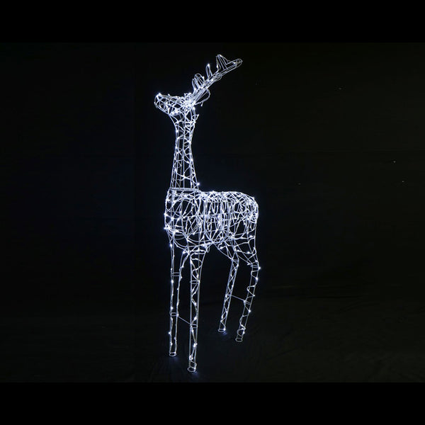 LED Giant Reindeer 180cm Flash White | 360 Cool White LEDs, IP20