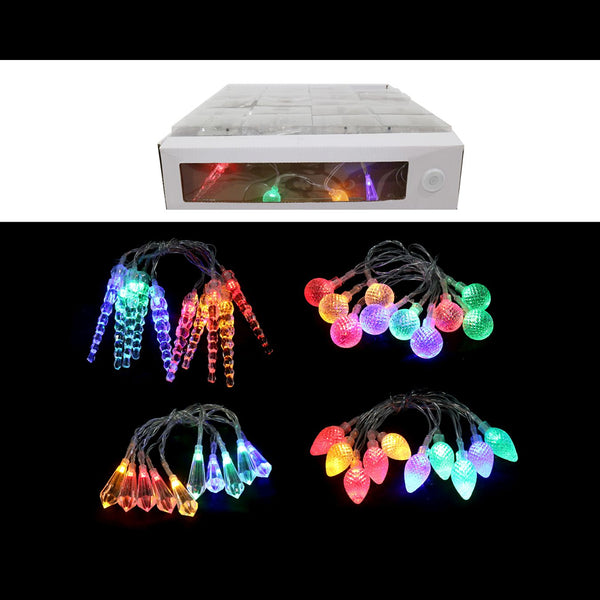 LED Deco Lights | Pack of 10, Battery Operated, Multicolour, Assorted Designs