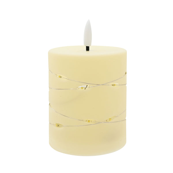 LED Micro Wire Light Candle | 8.5cm, 18 Warm White Lights, Assorted Designs