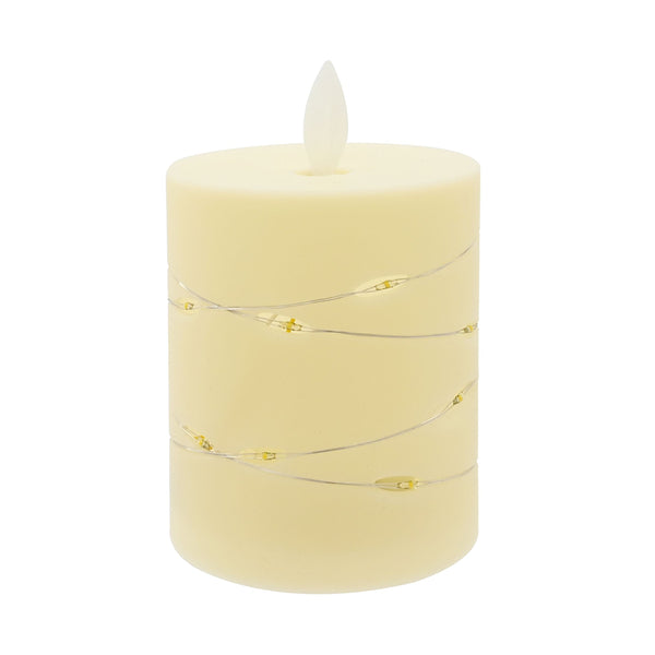 LED Micro Wire Light Candle | 8.5cm, 18 Warm White Lights, Assorted Designs