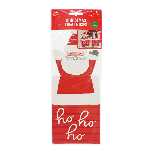 Christmas Treat Boxes | Pack of 3, Assorted Designs