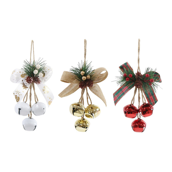 Mini Nutbell Christmas Hangers | 3 Pieces, Assorted Colours, Jute Thread