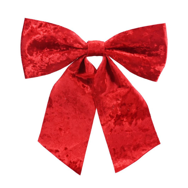 Christmas Red Velvet Bow | 28 x 30cm, Eva with Velvet Finish