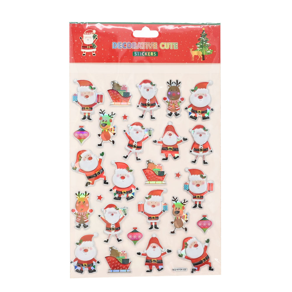 Laser Embossed Stickers | 6 Assorted Designs