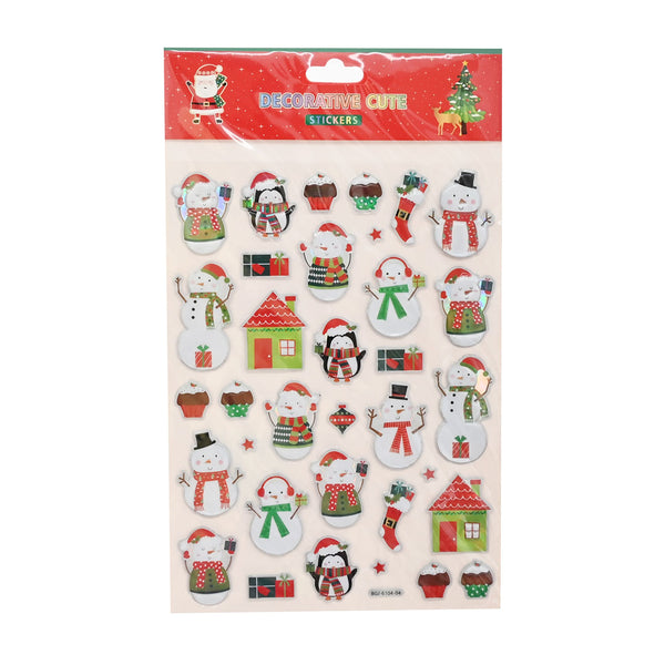Laser Embossed Stickers | 6 Assorted Designs