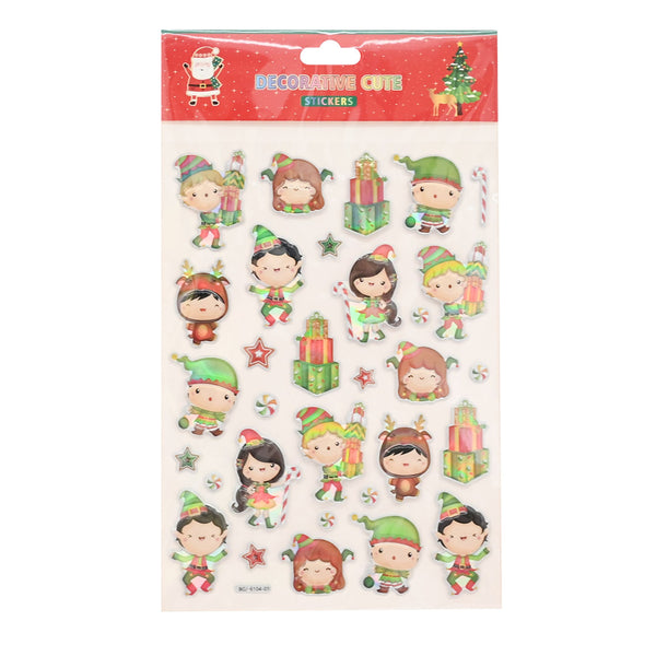 Laser Embossed Stickers | 6 Assorted Designs