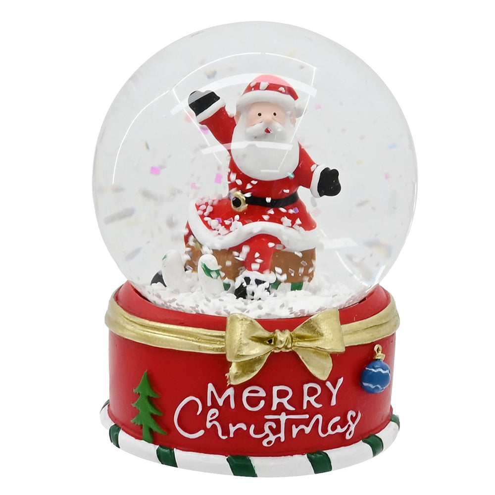Santa Sleigh Waterball | 65mm, Assorted Designs, 3 Postures