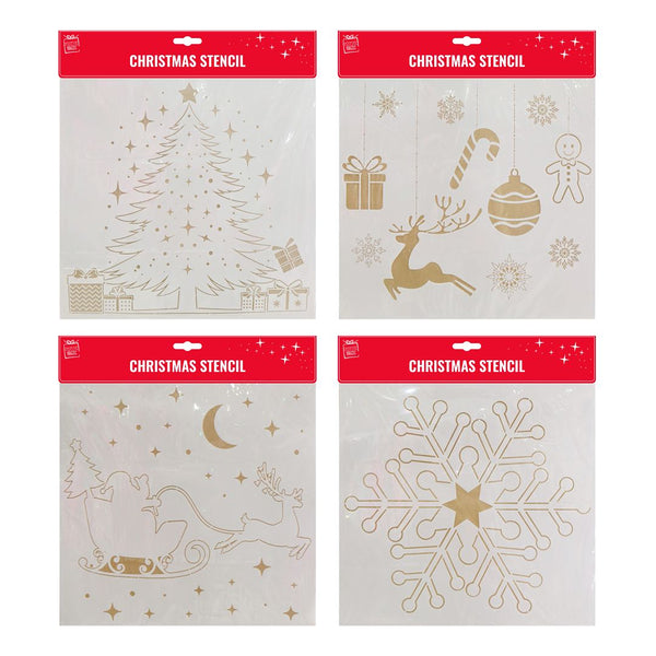 Christmas Snow Spray Stencils 60cm | Assorted Designs