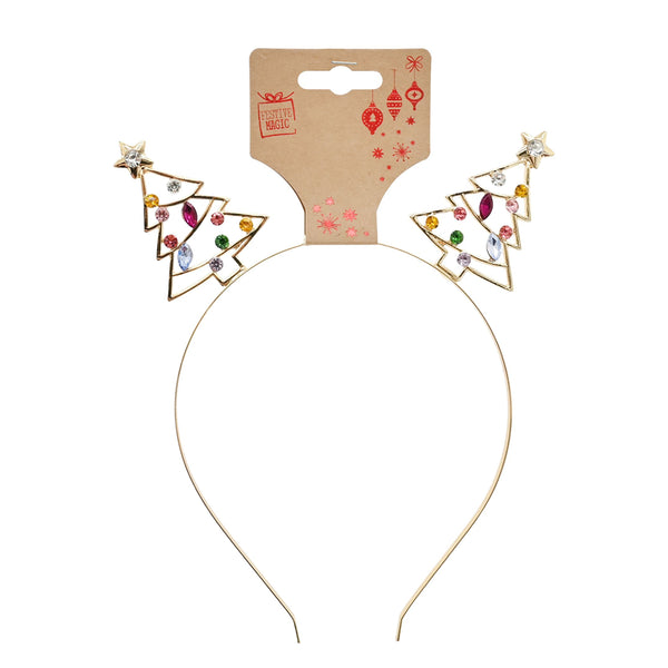 JewelLED Metal Headband | Assorted Designs, 2 Styles Antlers Tree
