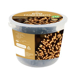 Festive Magic 600 Vintage Gold LED Fairy Lights - 29.9m, 8-Hour Timer