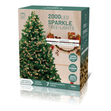 Festive Magic 2,000 Vintage Gold LED Compact Christmas Lights - 50m, Timer