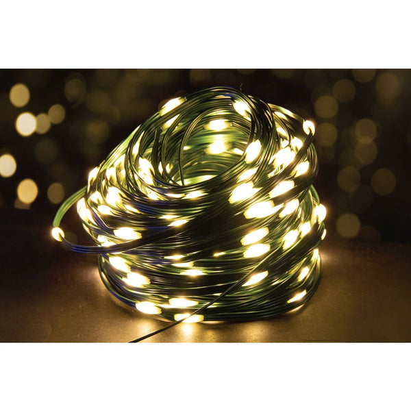 Festive Magic 400 Warm White Flexible Micro LED String Lights - Green Wire