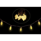 Festive Magic Warm White LED Candy Cone String Lights - Pack of 10