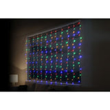 Festive Magic Multicoloured LED Curtain Christmas Lights - 2 x 2m
