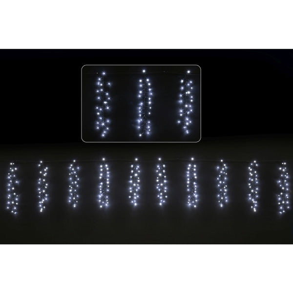 Festive Magic Cool White LED Cluster Curtain Lights - 4.8m, 400 LEDs