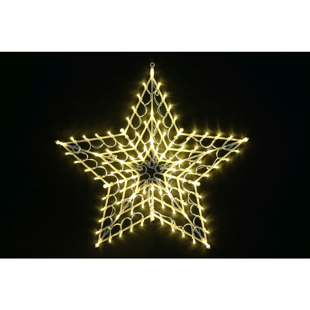 Festive Magic 3D LED Retro Star Christmas Light - 50cm, Warm White