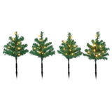 Festive Magic LED Christmas Tree Path Stakes - 43cm, Pack of 4, Warm White
