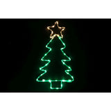 Festive Magic LED Tube Light Christmas Tree with Star - 27.5 x 49cm, Static