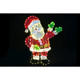 Festive Magic LED Mesh Tinsel Waving Santa Decoration - Multicolour