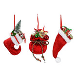 Festive Magic Assorted Filled Christmas Hanging Ornaments - 3 Designs