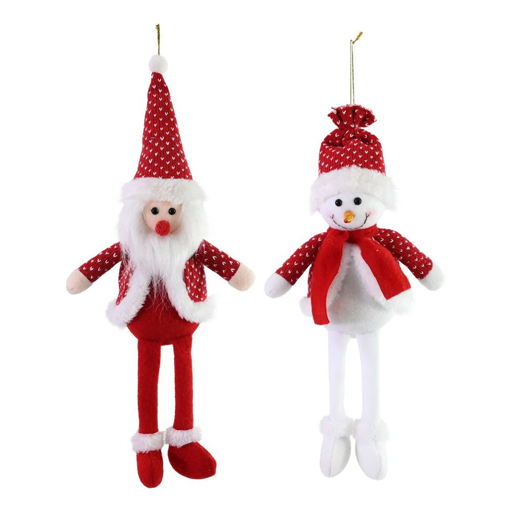 Festive Magic Knitted Christmas Figurine - 35cm, Assorted Designs