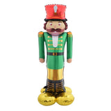 Festive Magic Stand-Up Nutcracker Soldier Foil Balloon - 138cm, Multicoloured