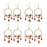 Festive Magic Jingle Hoop Christmas Drop Earrings - Assorted Designs and Colours
