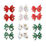 Festive Magic Christmas Bow Hair Clips - Pack of 2, Assorted Designs and Colours