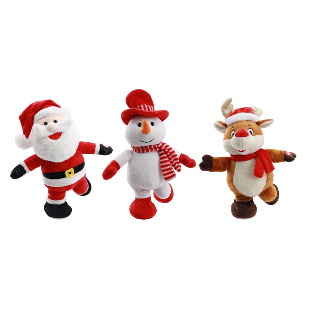 Festive Magic Singing and Twirling Christmas Figurine - 32cm, Assorted Designs