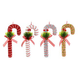 Festive Magic Glitter Candy Cane Tree Decoration - 20cm, Assorted Colours