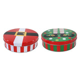 Festive Magic Santa and Elf Christmas Cookie Tin - 17cm, Assorted Designs