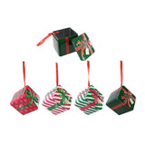 Festive Magic Hanging Gift Tin Christmas Ornament - Assorted Designs and Colours