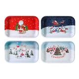 Festive Magic Christmas Tin Serving Tray - 28.7 x 18.9cm, Assorted Designs