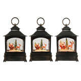Festive Magic Glitter Swirl Santa Musical Lantern - USB, Assorted Designs