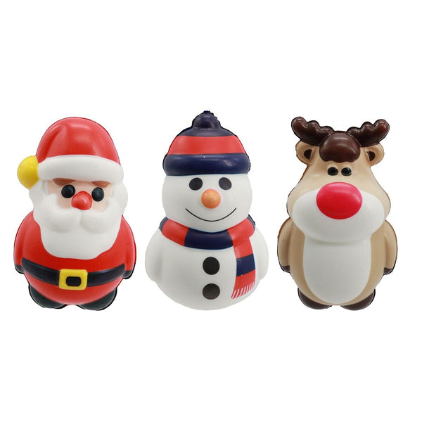 Festive Magic Christmas Squishy Character Toys - Assorted Designs and Colours