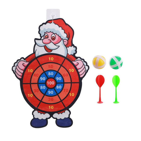 Festive Magic Santa Christmas Dart Game - Pack of 6, Assorted Colours
