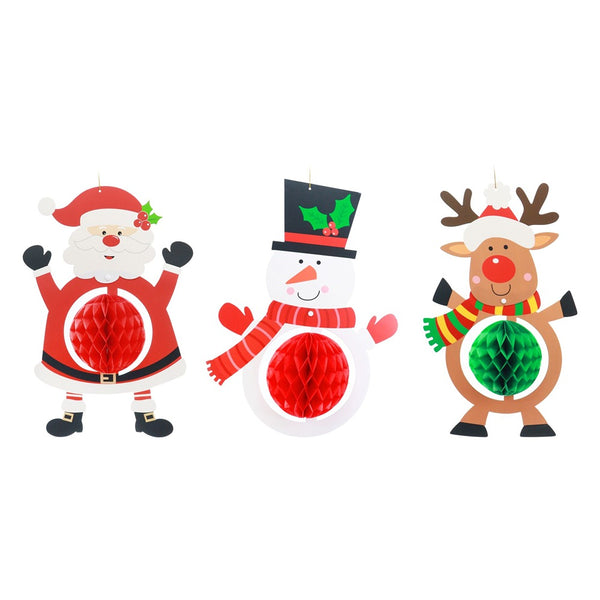 Festive Magic Honeycomb Character Hanging Decoration - Assorted Designs
