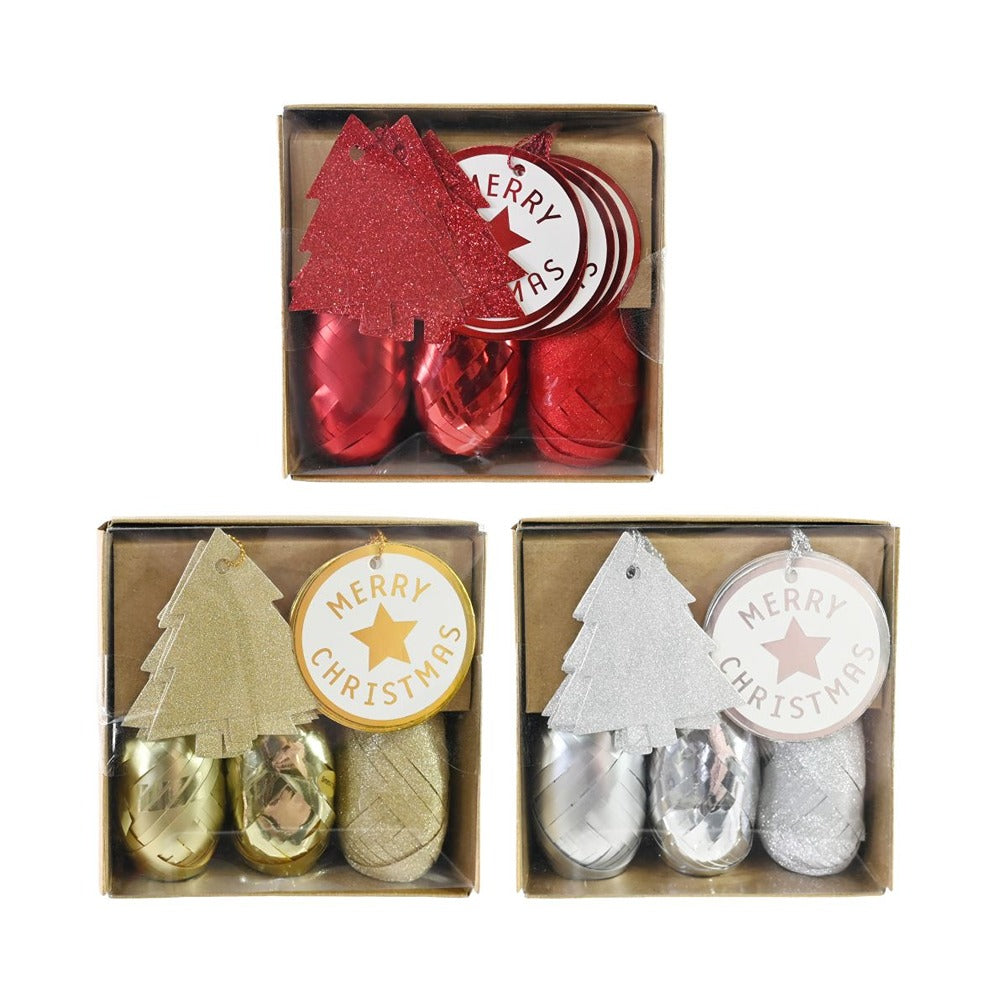 Festive Magic Gift Wrapping Set - Pack of 15, Assorted Colours and Designs