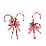 Festive Magic Candy Cane Hanging Christmas Decoration - 23cm, Assorted Designs