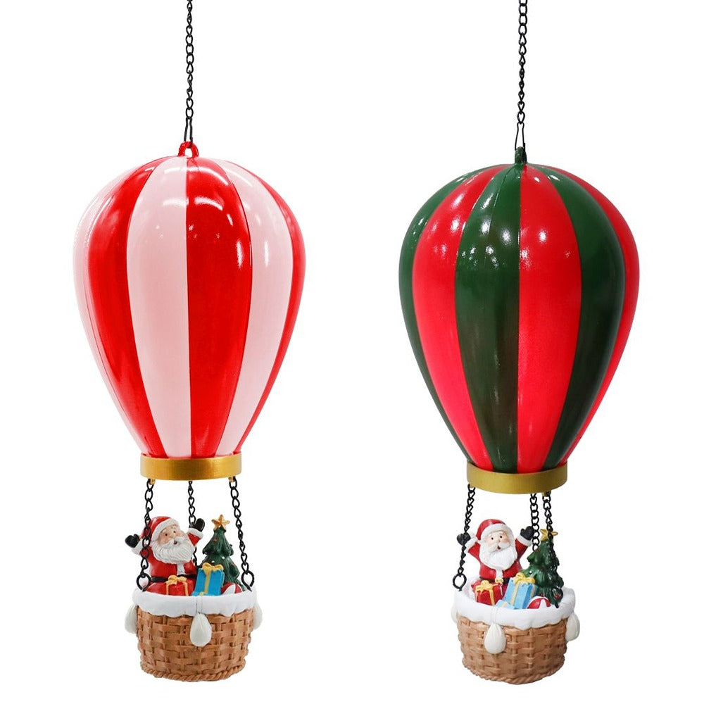 Festive Magic LED Hot Air Balloon Hanging Decoration - Timer, Assorted Designs