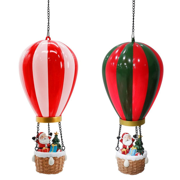 Festive Magic LED Hot Air Balloon Hanging Decoration - Timer, Assorted Designs