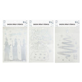 Festive Magic Christmas Snow Spray Stencil - 44 x 65cm, Assorted Designs