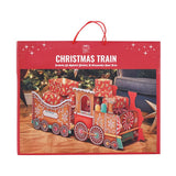 Festive Magic Giant Gingerbread Christmas Gift Train Decoration - Personalised