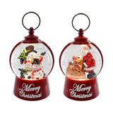 Festive Magic Musical Glitter Swirl Christmas Lantern - USB, Assorted Designs